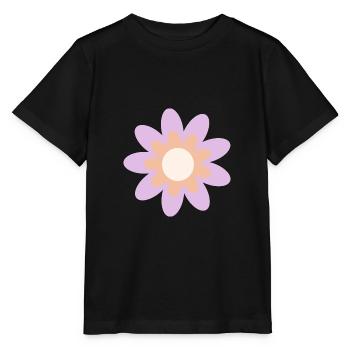 Blume pastell Blume Blumen pastell Blumen flieder - Stanley/Stella Kinder T-Shirt MINI CREATOR  - Schwarz - Vorne - Mikhail (115cm)