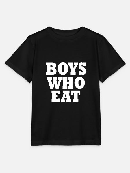 Boys who eat - Stanley/Stella Kinder T-Shirt MINI CREATOR - Schwarz