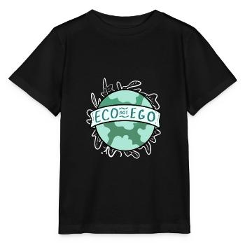 Eco Nicht Ego Ecofriendly und Aktivist Geschenk - Stanley/Stella Kinder T-Shirt MINI CREATOR  - Schwarz - Vorne - Mikhail (115cm)