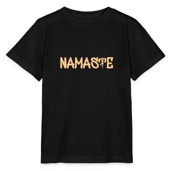 Namaste - Stanley/Stella Kinder T-Shirt MINI CREATOR  - Schwarz - Vorne - Mikhail (115cm)