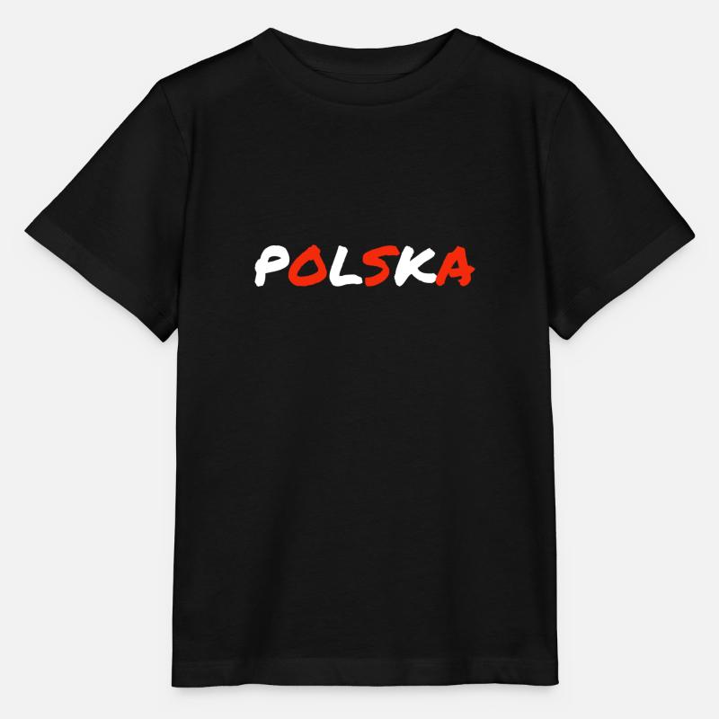 Polska - T-shirt bio MINI CREATOR Stanley/Stella Enfant - noir