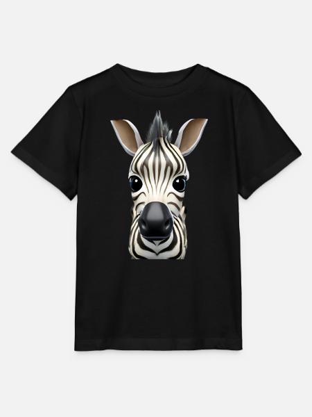 Niedliches Zebra Design - Stanley/Stella Kinder T-Shirt MINI CREATOR - Schwarz