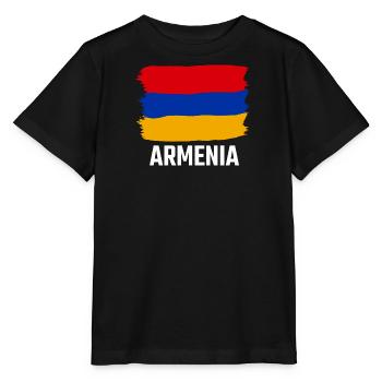 Armenia Armenia Flag Eagle Armenian - Stanley/Stella MINI CREATOR Kids’ T-Shirt - black - Front - Mikhail (115cm)