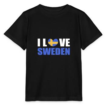 Schweden Schwedisch - Stanley/Stella Kinder T-Shirt MINI CREATOR  - Schwarz - Vorne - Mikhail (115cm)