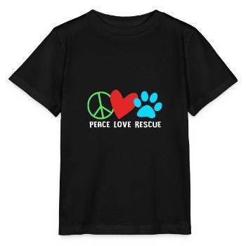 Sauvetage des animaux Droits des animaux Refuge pour animaux de sauvetage des animaux - T-shirt bio MINI CREATOR Stanley/Stella Enfant - noir - Devant - Mikhail (115cm)