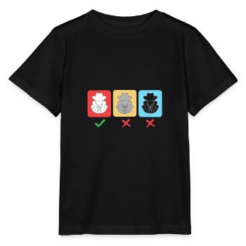 Cybersecurity Cyber Programmer Hacker - Stanley/Stella MINI CREATOR Kids’ T-Shirt - black - Front - Mikhail (115cm)