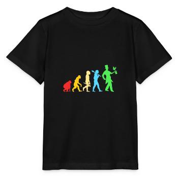 Zauberer Magie Magier Evolution - Stanley/Stella Kinder T-Shirt MINI CREATOR  - Schwarz - Vorne - Mikhail (115cm)