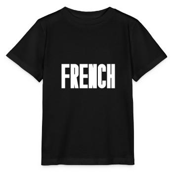 French - Stanley/Stella MINI CREATOR Kids’ T-Shirt - black - Front - Mikhail (115cm)