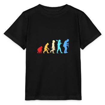 Klarinette - Stanley/Stella Kinder T-Shirt MINI CREATOR  - Schwarz - Vorne - Mikhail (115cm)
