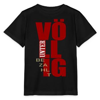 Paiement de salaire complètement sous-payé - T-shirt bio MINI CREATOR Stanley/Stella Enfant - noir - Devant - Mikhail (115cm)