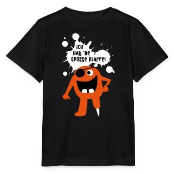 Monster große Klappe Großmaul Comic coole Quotes - Stanley/Stella Kinder T-Shirt MINI CREATOR  - Schwarz - Vorne - Mikhail (115cm)