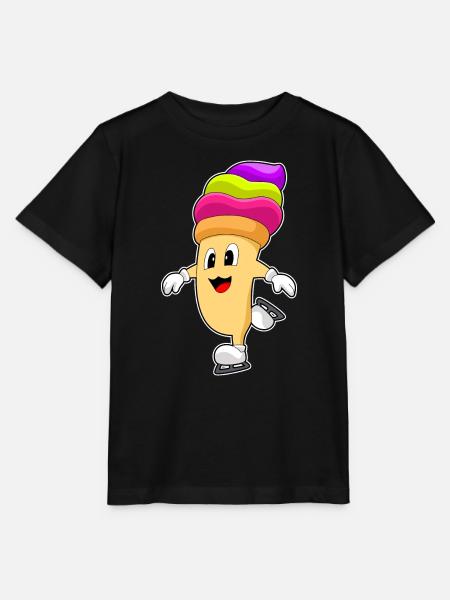 Cupcake Eislaufen Schlittschuhe - Stanley/Stella Kinder T-Shirt MINI CREATOR - Schwarz