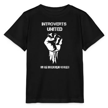 Introverts United - Stanley/Stella Kinder T-Shirt MINI CREATOR  - Schwarz - Vorne - Mikhail (115cm)
