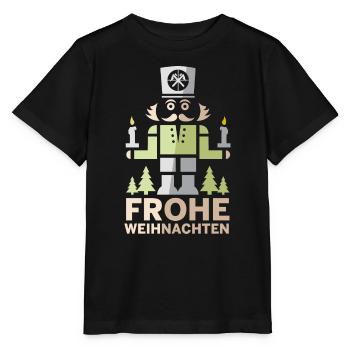 Joyeux Noël Erzgebirge Miner Casse-Noisette - T-shirt bio MINI CREATOR Stanley/Stella Enfant - noir - Devant - Mikhail (115cm)