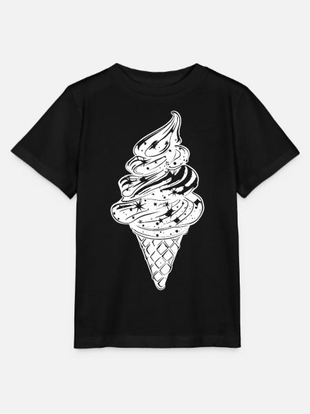 Eis Skizze - Stanley/Stella Kinder T-Shirt MINI CREATOR  - Schwarz