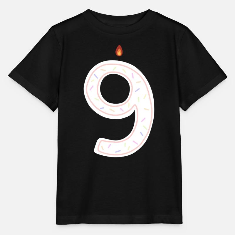 Festlicher Geburtstag Nummer Neun Illustration - Stanley/Stella Kinder T-Shirt MINI CREATOR  - Schwarz