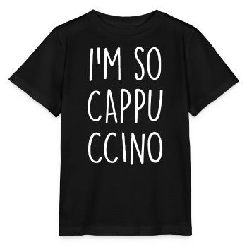 Cappuccino - T-shirt bio MINI CREATOR Stanley/Stella Enfant - noir - Devant - Mikhail (115cm)