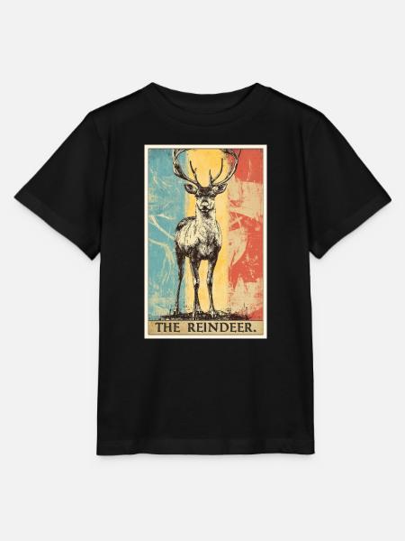 Rentiere Rentier - Stanley/Stella Kinder T-Shirt MINI CREATOR - Schwarz