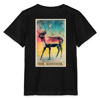Rentiere Rentier - Stanley/Stella Kinder T-Shirt MINI CREATOR  - Schwarz - Vorne - Mikhail (115cm)