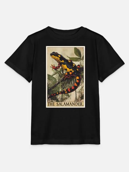 Feuersalamander Salamander - Stanley/Stella Kinder T-Shirt MINI CREATOR  - Schwarz