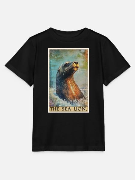 Seelöwen Seelöwe - Stanley/Stella Kinder T-Shirt MINI CREATOR - Schwarz