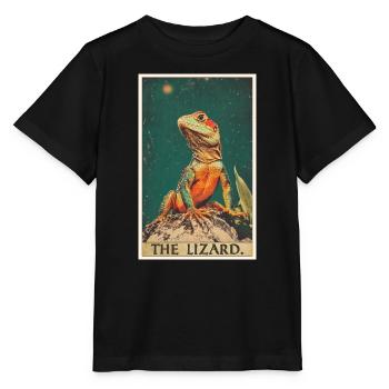 Eidechsen Eidechse - Stanley/Stella Kinder T-Shirt MINI CREATOR  - Schwarz - Vorne - Mikhail (115cm)