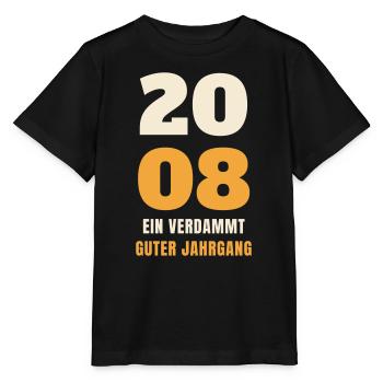 2008 Ein verdammt guter Jahrgang 18. Geburtstag - Stanley/Stella Kinder T-Shirt MINI CREATOR  - Schwarz - Vorne - Mikhail (115cm)