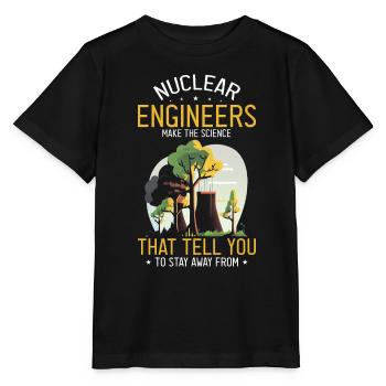 Nuklearingenieur für Kernkraftwerk und Kernenergie - Stanley/Stella Kinder T-Shirt MINI CREATOR  - Schwarz - Vorne - Mikhail (115cm)