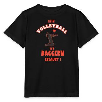 Volleyball Volleyballerin Spielerin Volleyballer - Stanley/Stella Kinder T-Shirt MINI CREATOR  - Schwarz - Vorne - Mikhail (115cm)