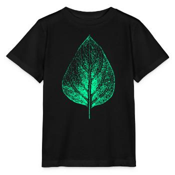 Blatt - Flieder / Garten & Natur - Stanley/Stella Kinder T-Shirt MINI CREATOR  - Schwarz - Vorne - Mikhail (115cm)