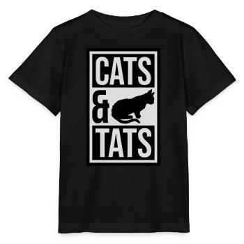 cats and tats Zitat - Stanley/Stella Kinder T-Shirt MINI CREATOR  - Schwarz - Vorne - Mikhail (115cm)