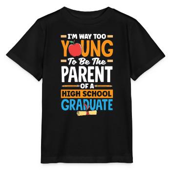 Trop jeune pour être parent d’une école secondaire - T-shirt bio MINI CREATOR Stanley/Stella Enfant - noir - Devant - Mikhail (115cm)