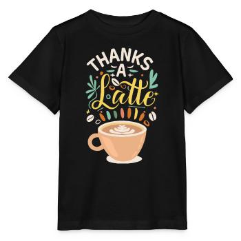 Merci A Latte - T-shirt bio MINI CREATOR Stanley/Stella Enfant - noir - Devant - Mikhail (115cm)