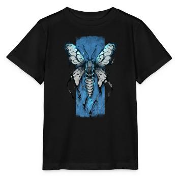 Enchanting Nocturne: Mystical Moth - Stanley/Stella MINI CREATOR Kids’ T-Shirt - black - Front - Mikhail (115cm)
