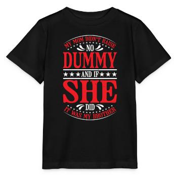 Ma mère n’a pas élevé de mannequin, peut-être mon frère de 18 ans - T-shirt bio MINI CREATOR Stanley/Stella Enfant - noir - Devant - Mikhail (115cm)