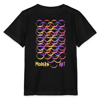Modern Art - Stanley/Stella Kinder T-Shirt MINI CREATOR  - Schwarz - Vorne - Mikhail (115cm)