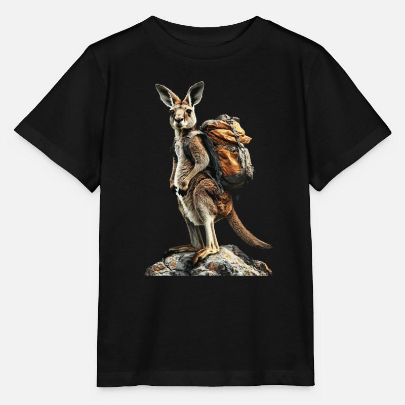 Känguru - Stanley/Stella Kinder T-Shirt MINI CREATOR  - Schwarz