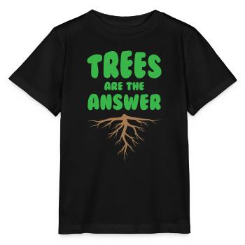 Les arbres sont la réponse - T-shirt bio MINI CREATOR Stanley/Stella Enfant - noir - Devant - Mikhail (115cm)