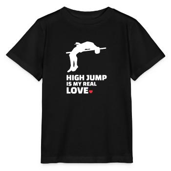 J’adore le saut en hauteur - T-shirt bio MINI CREATOR Stanley/Stella Enfant - noir - Devant - Mikhail (115cm)