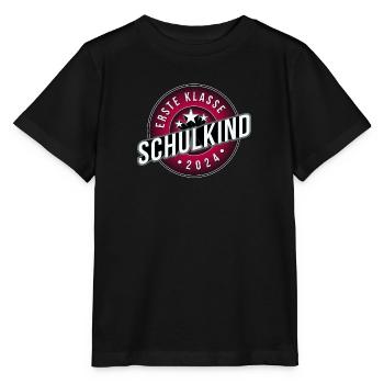 Erste Klasse Schulkind 2024 rosa - Stanley/Stella Kinder T-Shirt MINI CREATOR  - Schwarz - Vorne - Mikhail (115cm)