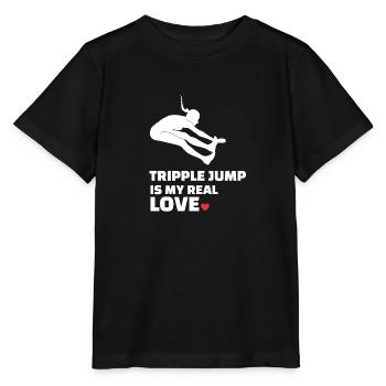 J’adore le triple saut - T-shirt bio MINI CREATOR Stanley/Stella Enfant - noir - Devant - Mikhail (115cm)