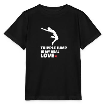 J’adore le triple saut - T-shirt bio MINI CREATOR Stanley/Stella Enfant - noir - Devant - Mikhail (115cm)