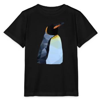 Polygon Pinguin - Stanley/Stella Kinder T-Shirt MINI CREATOR  - Schwarz - Vorne - Mikhail (115cm)