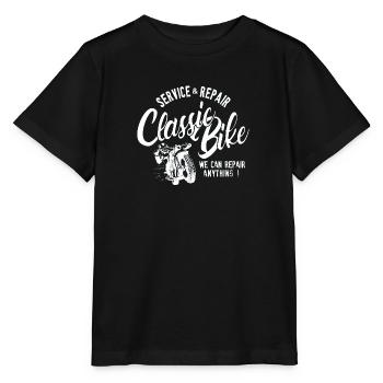 Classic Bike Service Reparatur - Stanley/Stella Kinder T-Shirt MINI CREATOR  - Schwarz - Vorne - Mikhail (115cm)