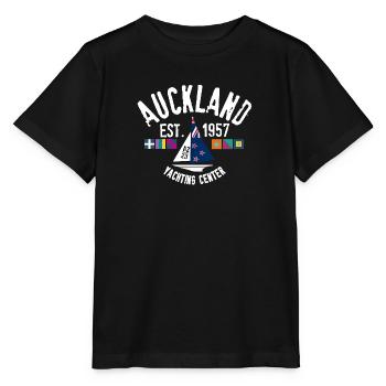 Auckland yachting center - T-shirt bio MINI CREATOR Stanley/Stella Enfant - noir - Devant - Mikhail (115cm)