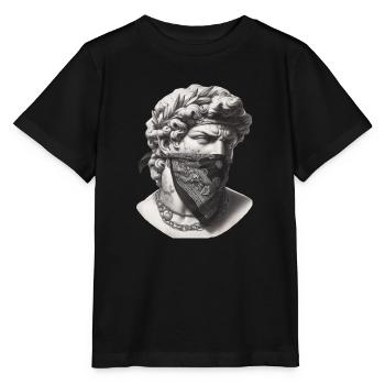 Antique Greek Mythology Statue Tattoo Bandana - Stanley/Stella MINI CREATOR Kids’ T-Shirt - black - Front - Mikhail (115cm)