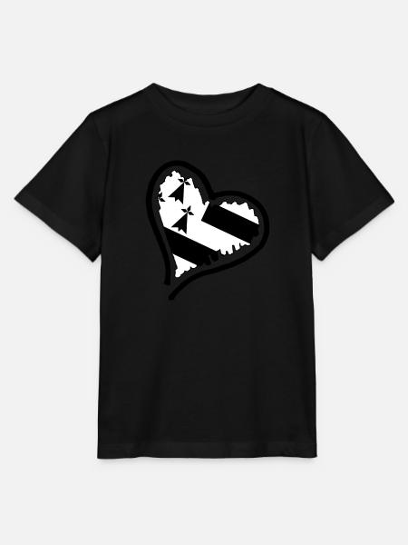 Coeur de Breizh - T-shirt bio MINI CREATOR Stanley/Stella Enfant - noir