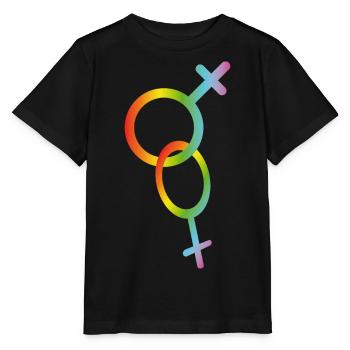 Gay homo lesbisch | lesbian - Stanley/Stella Kinder T-Shirt MINI CREATOR  - Schwarz - Vorne - Mikhail (115cm)