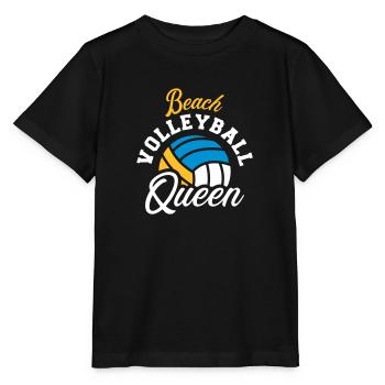 Beachvolleyball - Stanley/Stella Kinder T-Shirt MINI CREATOR  - Schwarz - Vorne - Mikhail (115cm)