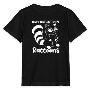 Un dicton ironique : distrait par les ratons - T-shirt bio MINI CREATOR Stanley/Stella Enfant - noir - Devant - Mikhail (115cm)